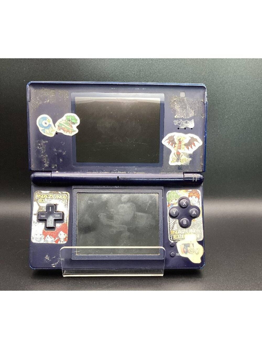 Nintendo DS Lite Dark Blue USG-001 Fully Functional Stickered New Battery AS-IS!